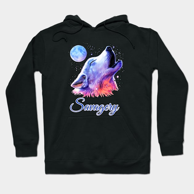 Wolf. Wild Soul. Hoodie by Wild Soul